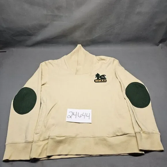 Billionaire Boys Club Mens High Neck Pullover Sweater M‎ Elbow Patch Yellow